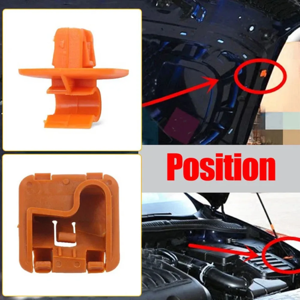 Car Hood Bonnet Rod Stay Bracket Buckle Clip Plastic Holder for Skoda Roomster Fabia Octavia MK2 2004 2012 2013 1U0823570A