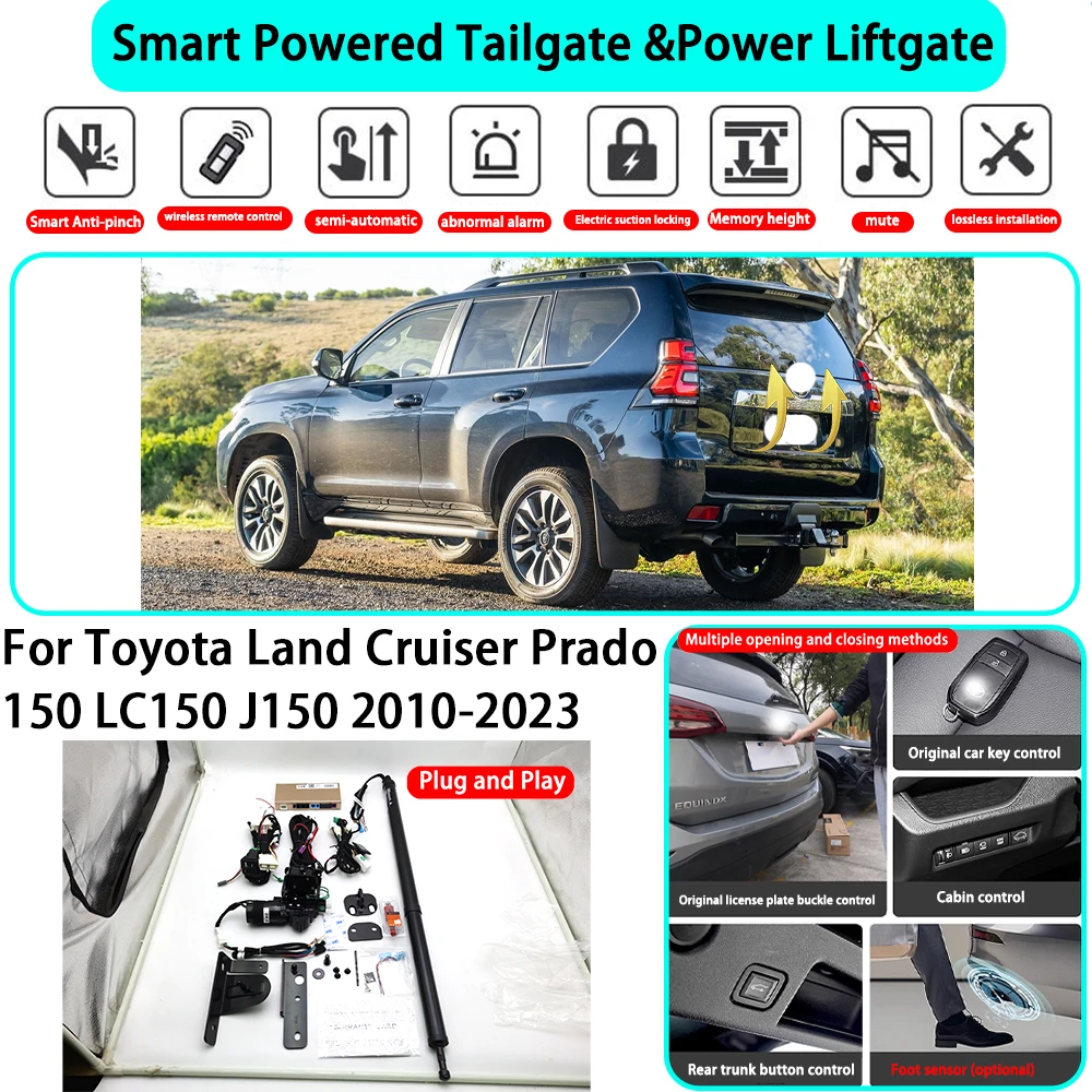

for Toyota Land Cruiser Prado 150 LC150 J150 2010-2023 OEM Smart Automatic Powered Tailgate Electric Power Tailgate Lift Kit