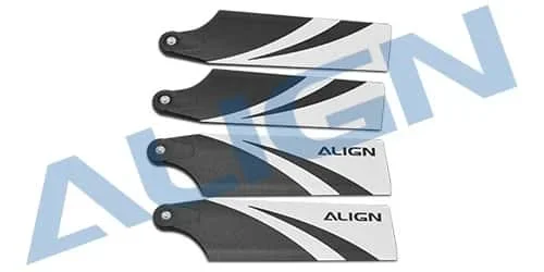 2 Pairs ALIGN 450L 470L 69 Plastic Tail Rotor HQ0693A for Multi-rotor Model Helicopter
