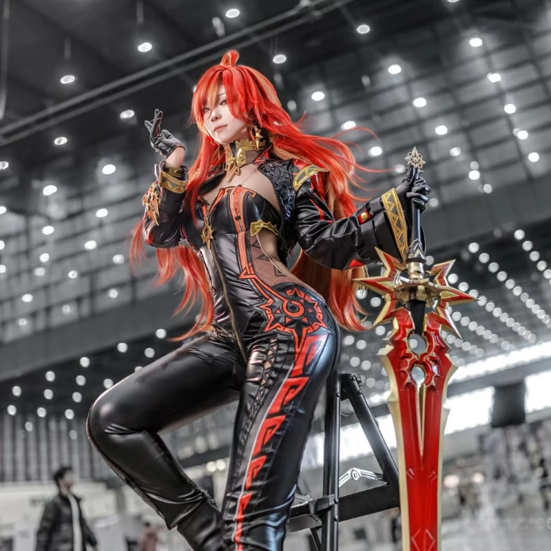 Game Genshin Impact Mavuika Cosplay Costume Pyro Archon Uniform Women Sunglasse Wig Fullset Performance Halloween Carnival Party