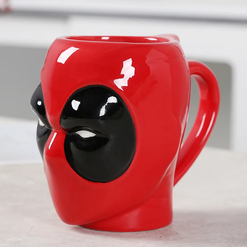 Tazas Deadpool, nuevas Marvels Spidermans, taza de café de Anime, oficina, dormitorio, vasos de agua, accesorio para el hogar, regalo para niños, gran oferta