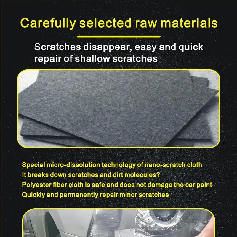 Car Scratch Remover Cleaning Cloth Auto Cloth Scratch Remover Nano Cloth Scratch Removal Cloth Polisher for cars