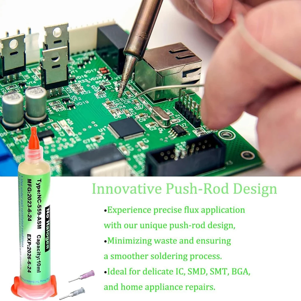Nc-559-ASM Flussmittel BGA-Kugeln, Flüssiglötmasse für Lötspitzen, 10ml Flussmittel zum Löten ohne Reinigung, Schweißwerkzeuge – Detail 5