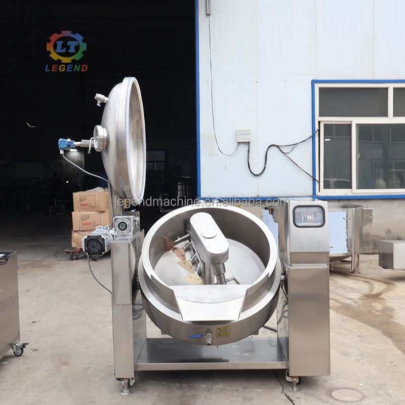 Marmite Pot Planetary Industrial Mixer Agitators Cooking Equipment Bakery Use Heavy-Duty Gear Core Components 1 Year Warranty