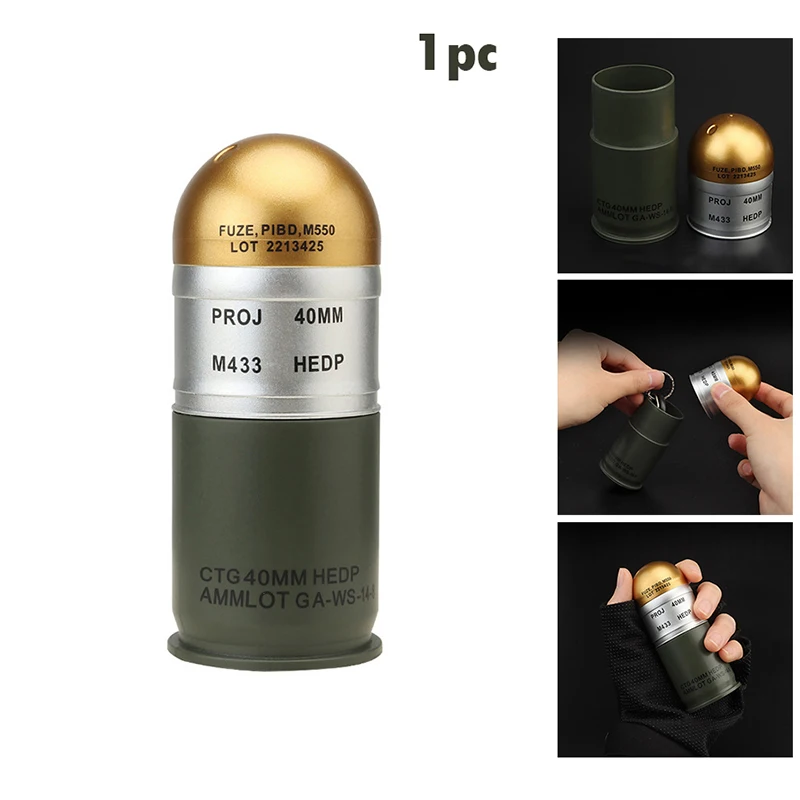 Mini M433 HEDP 40mm Cartridge Dummy Grenade Model  Fan Collection Toy Gift Storage Case Airsoft Display Decoration