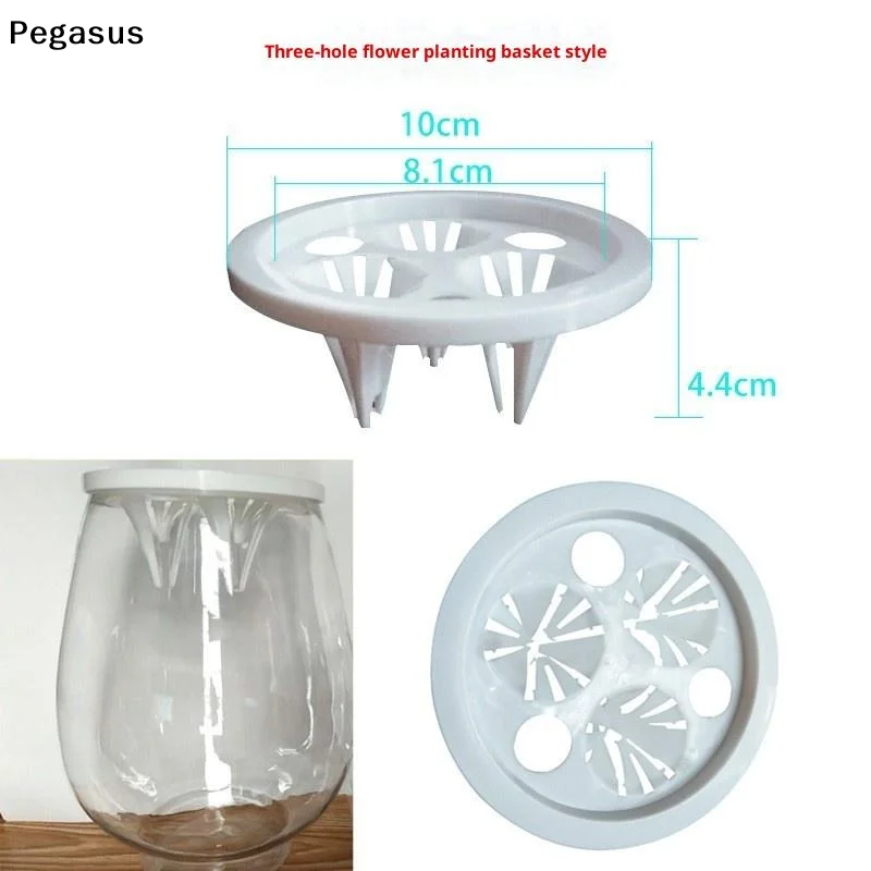 [S]20PCS Reusable Plastic Hydroponic Seedling Pots Breathable Portable Colonization Cup 1/3 Holes Grow Pots Greenhouse Soilless