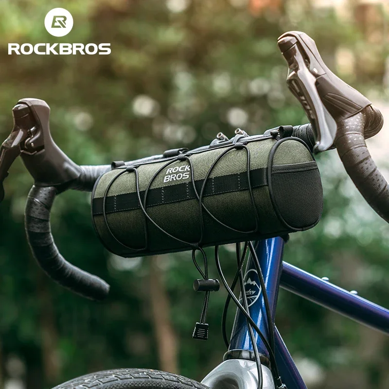 

ROCKBROS Bicycle Front Handlebar Bag 2L Multifunctional Shoulder Bags Rainproof Cycling Storage Bag MTB Road Bike Tube Frame Bag