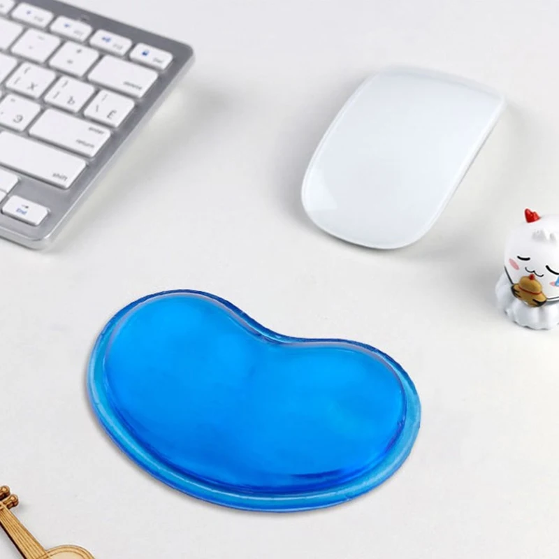 1PC Wavy Comfort Gel Computer Mouse Hand Wrist Rests Support Cushion Pad Fashion Silicone Heart-shaped Wrist Pad Коврик Для Мыши