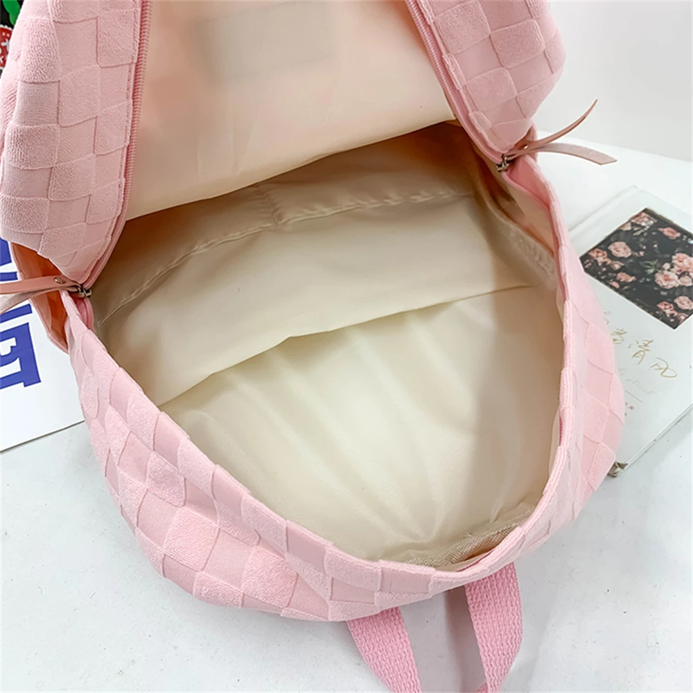 Large Capacity Ladies Backpack Solid Color High Quality Canvas Ladies Student Bag Fashion New Women Shoulder Bags Bolsa Feminina