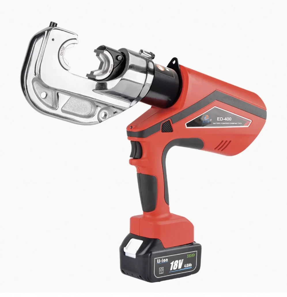 

HHYD-400E Электрическое гидравлическое устройство для обжима кабеля Инструмент с батарейным питанием для обжима кабеля