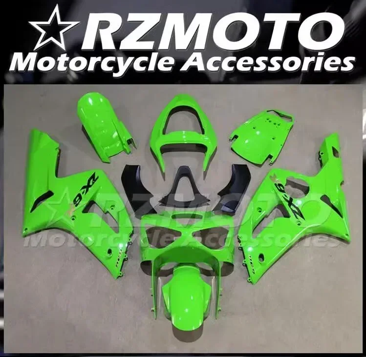 4Gifts New ABS Fairings Kit Fit For KAWASAKI ZX-6R 2003 2004 636 03 04 Bodywork Set Custom Green Glossy