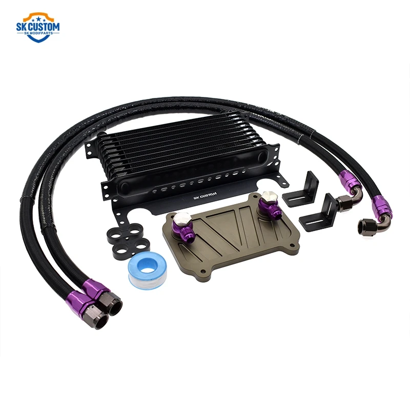 Oil Cooler Kit For Porsche Cayenne Turbo 4.5T 9PA 955 Engine Nylon Hose Kit