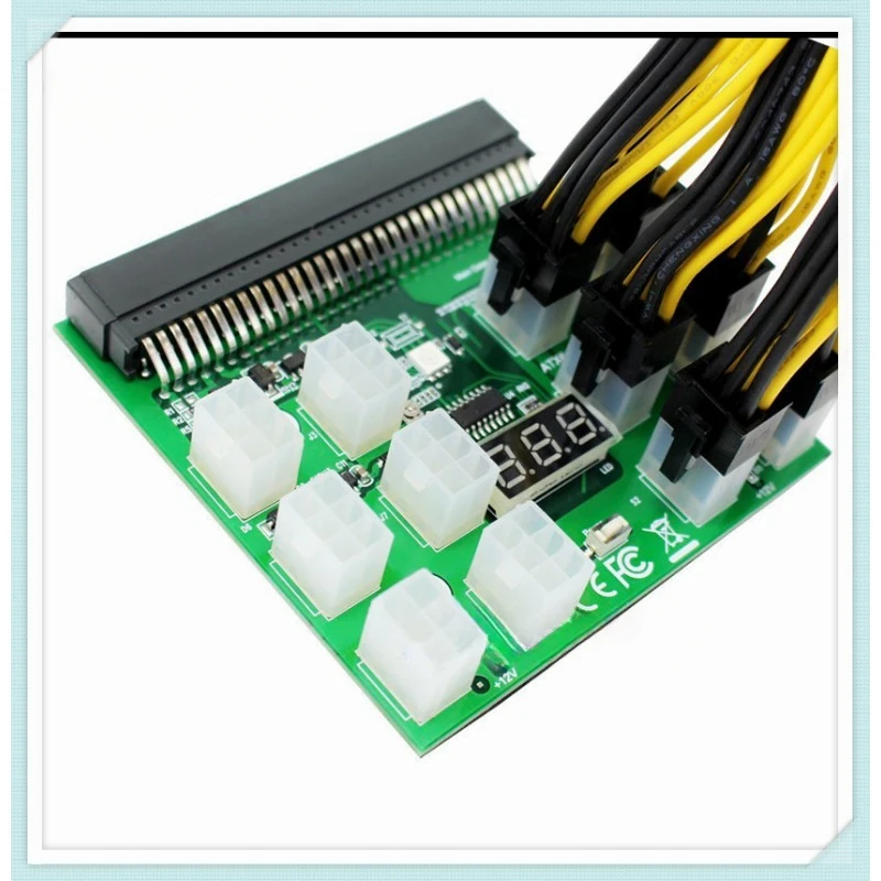 8P Public Power Cable Kit, 12 Ports 17 Ports *6pin Conversion Card 12V High Power Video Card Power Supply Board