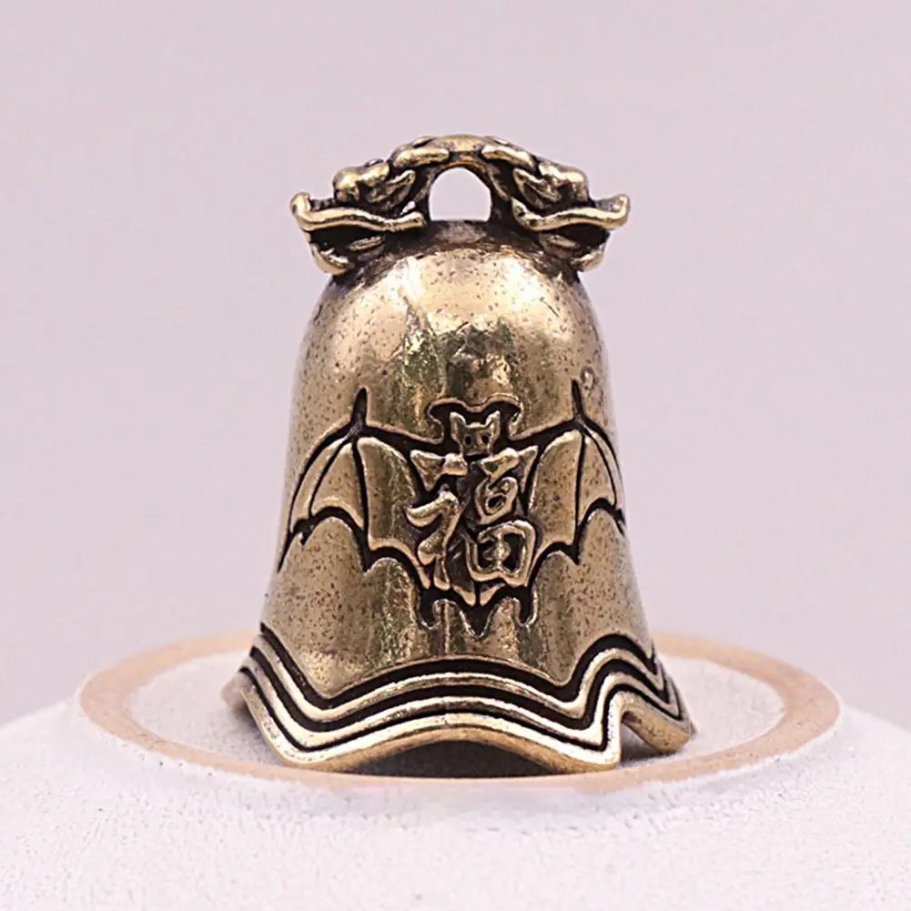 Bell Ornament Sturdy Old Bronze Bell Chic Ornaments Gadgets  Durable Antique Brass Pendant