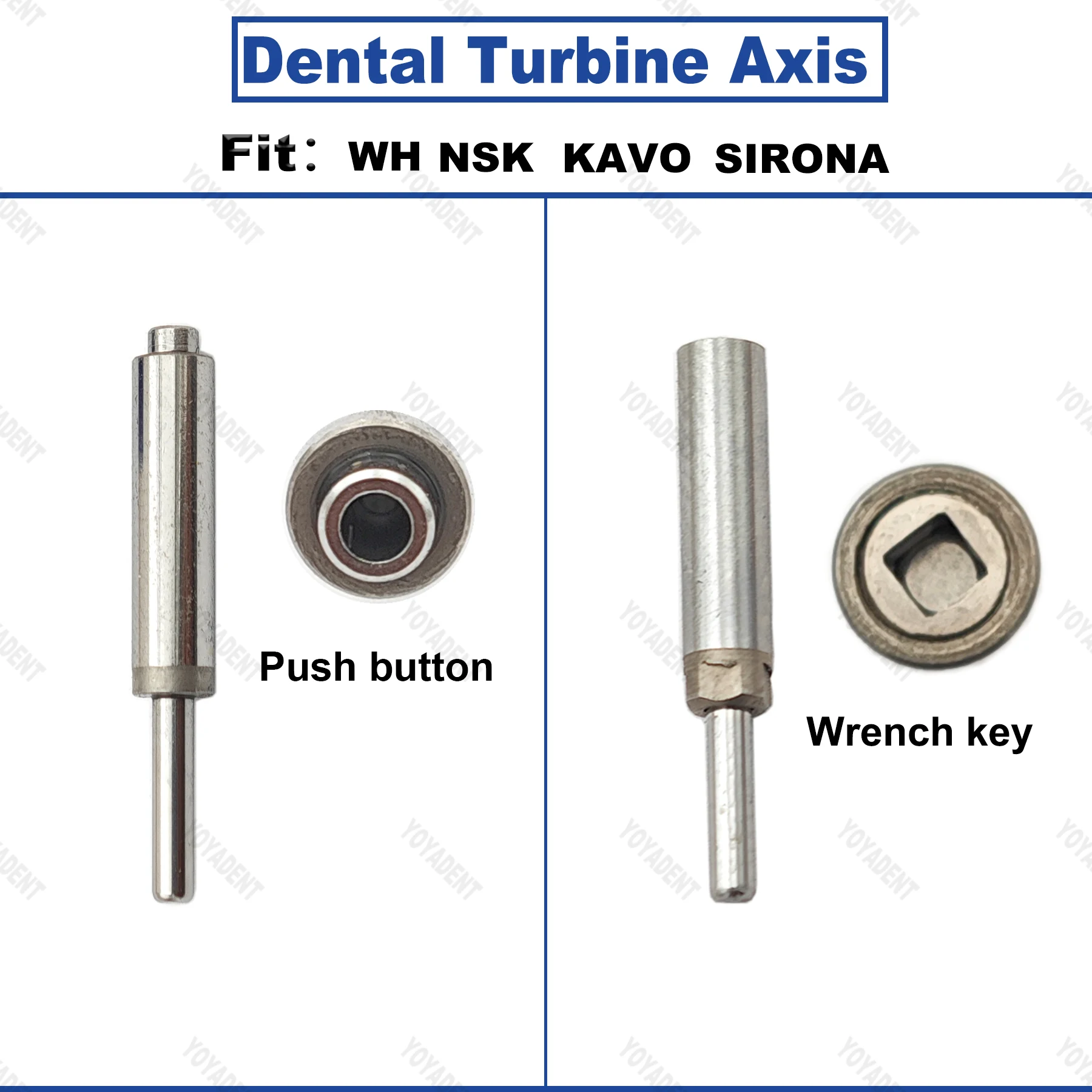 5Pcs Dental Turbine Spindle Push Button/Wrench Key Axis Wrench Shaft For NSK KAVO WH Sirona High-speed Handpiece Dental Produ