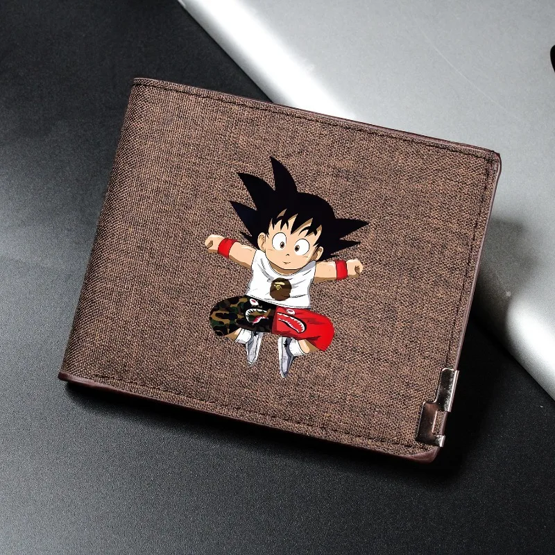 

Cartoon Dragon Ball Denim Wallets Anime Figures Son Goku Coin Purses Fashion Women Men Horizontal Wallet Boys Girl Birthday Gift