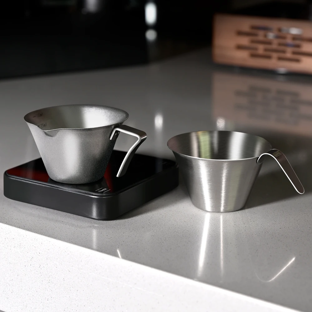 100ML Espresso Extraction Cup 304 Stainless Steel with Scale Thickened Exquisite Ounce Coffee Cup Home Kitchen Cafe Accessories view 3