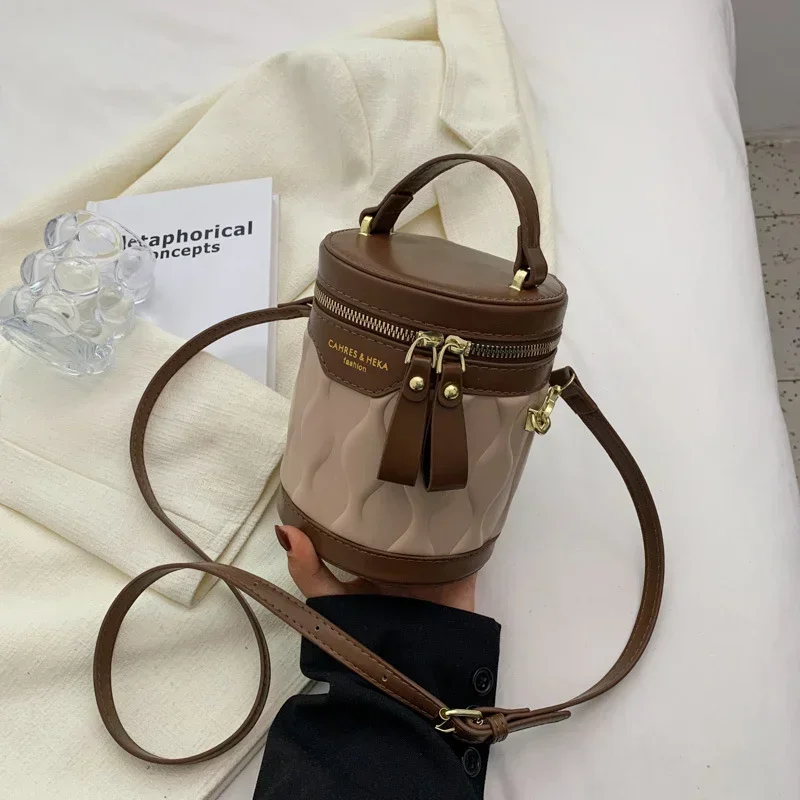 

Модная модная женская сумка, высококачественная универсальная сумка-мессенджер из высококачественной кожи, простая сумка-ведро, женская сумка