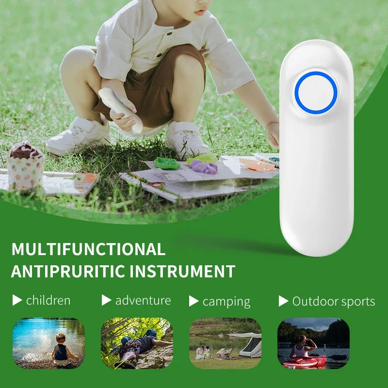 

Outdoor For Mosquito Bites Relieving Electric Itching Suppressor Portability 2 Different Temperatures Button Style Rechargeable