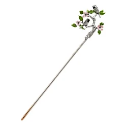 Muylinda Vintage Chinese Style Hanfu Hair Stick Women Metal Glaze Hair Fork Chopsticks Hairpin Woman Hair Jewelry Accessories