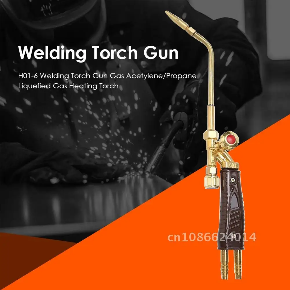 Welding Torch Gun Injection Suction Welding H01-6 Copper Oxygen Acetylene Liquefied Gas Heating Torch Metal Rust Removal