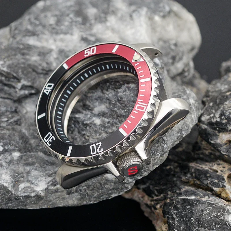 SKX007 Корпус мужских часов подходит для NH36 NH35 NH34 Автоматический механизм Нержавеющая сталь 316L Сапфировое стекло 200 м Водонепроницаемый корпус