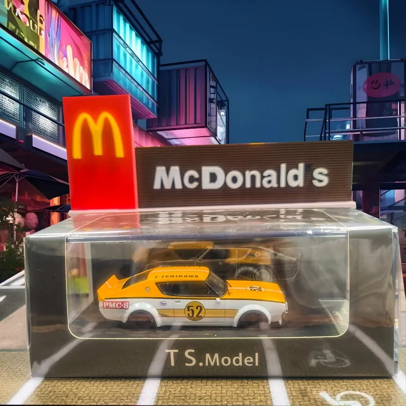 1/64 TS 스카이라인 GTR GT R KPGC110 옐로우 # 52 LBWK 다이캐스트 자동차 모델