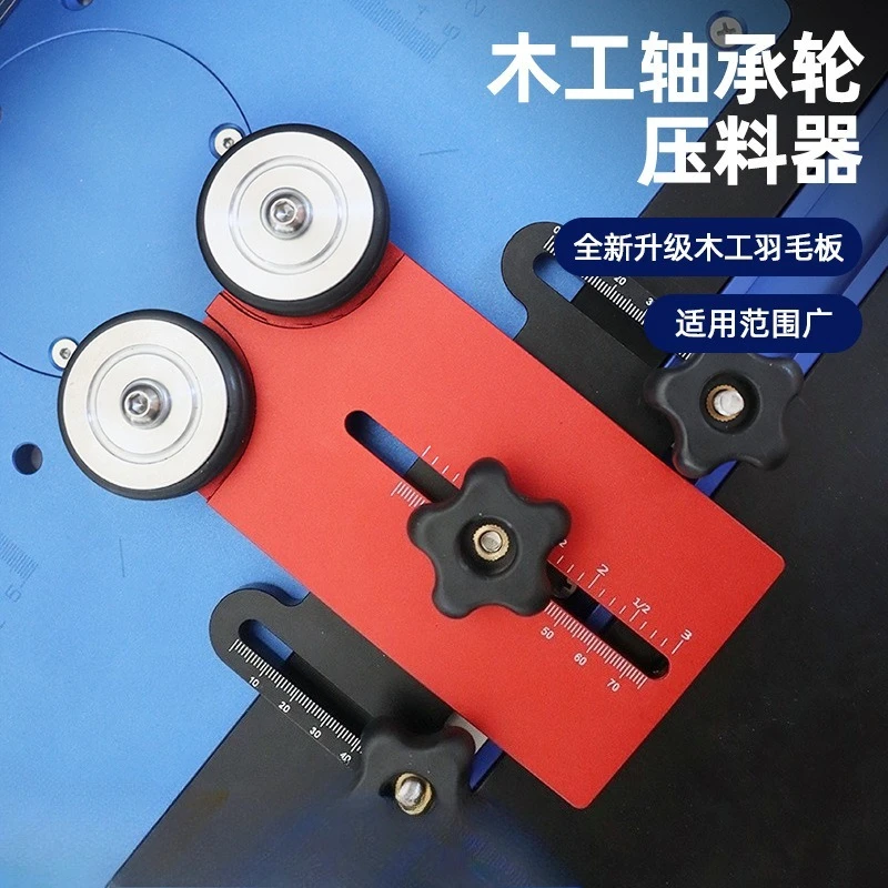 Cutting Machine Table Saw Inverted Roller Quick Cut Stop Fence Woodworking Workbench Slide Groove Positioning Fixing Tool