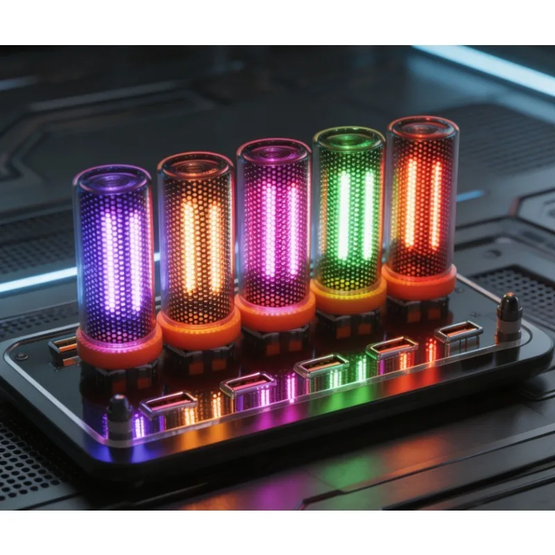 Touch LED Glass Bottle Night Light USB Color Changing Desktop Atmosphere Lamp Bedroom Home Decoration Bedside Lamp