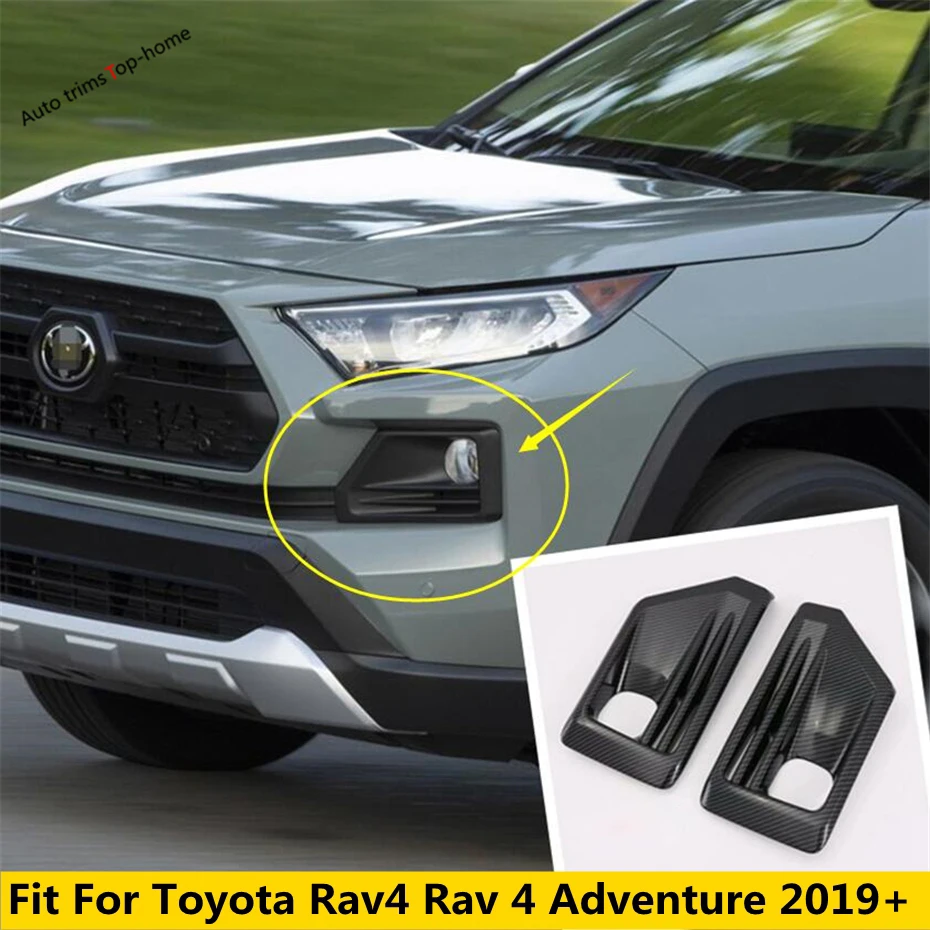 

Front Fog Light Lamp Decor Frame Cover Trim Fit For TOYOTA RAV4 RAV 4 Adventure Model 2019 2020 2021 Auto Accessories