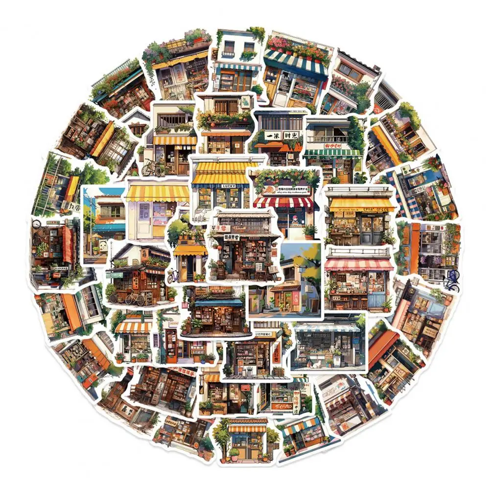 مجموعة ملصقات سلسلة الكرتون الرجعية للهاتف ، والكمبيوتر المحمول ، لوح التزلج ، ملصقات لطيفة ، فن ذاتي الصنع للقصاصات ، جودة عالية ، 55: