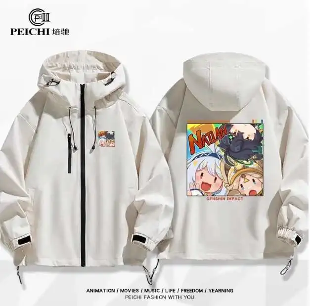 

Anime Genshin Impact Kachina Kinich Windbreaker Jacket Hoodie Cosplay Autumn Winter Men Women Coat Loose Tops anime