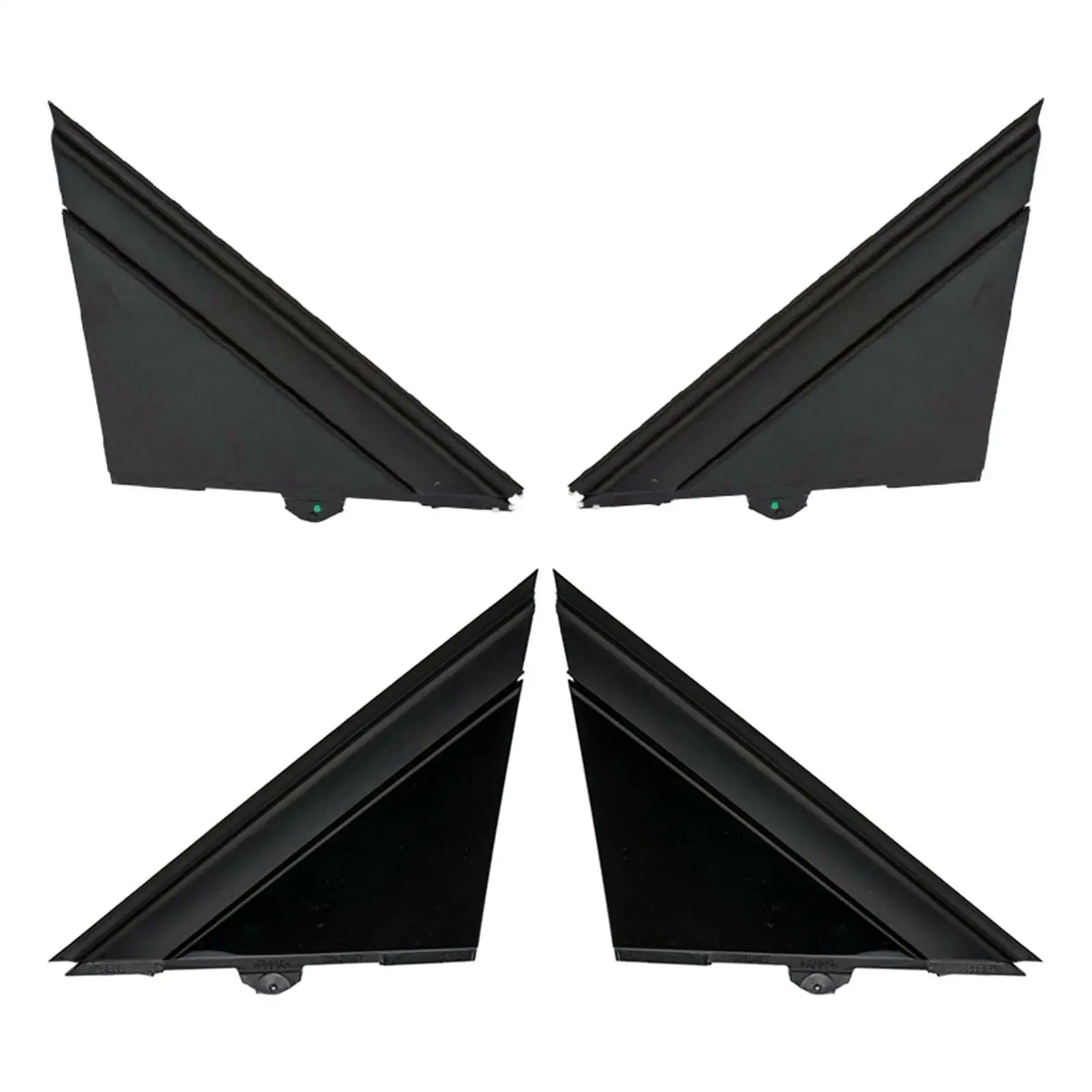 2x Car Door Mirror Flag Covers Replacement Fits for 500 2012-2019 1SH17KX7AA 1SH16KX7AA