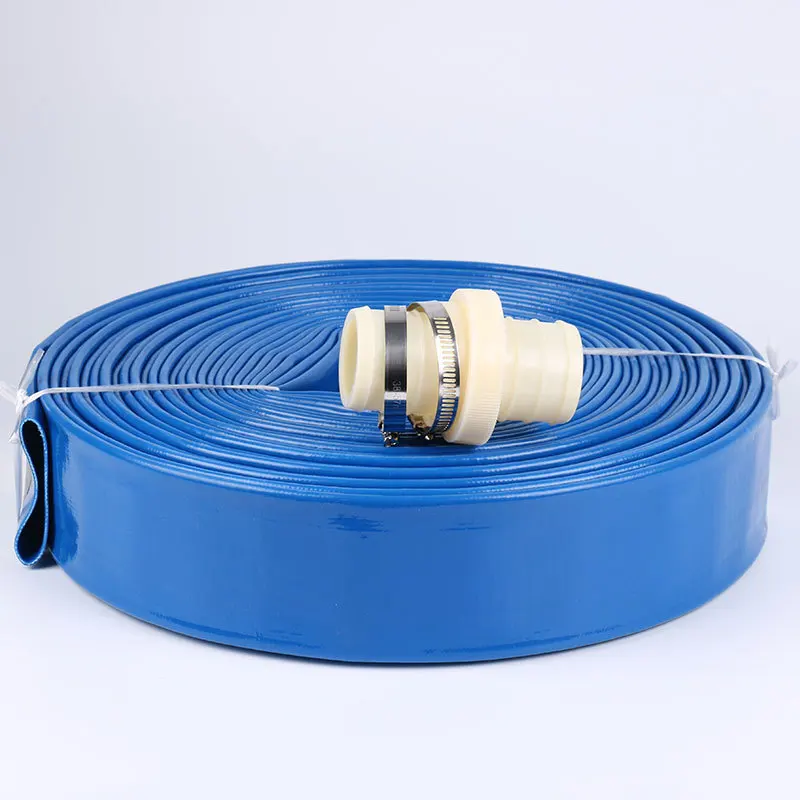 Agricultural Irrigation PVC Layflat Hose 2-10 Inch Water Pump Hose Heavy D/uty for Farm Garden Sprinkler System