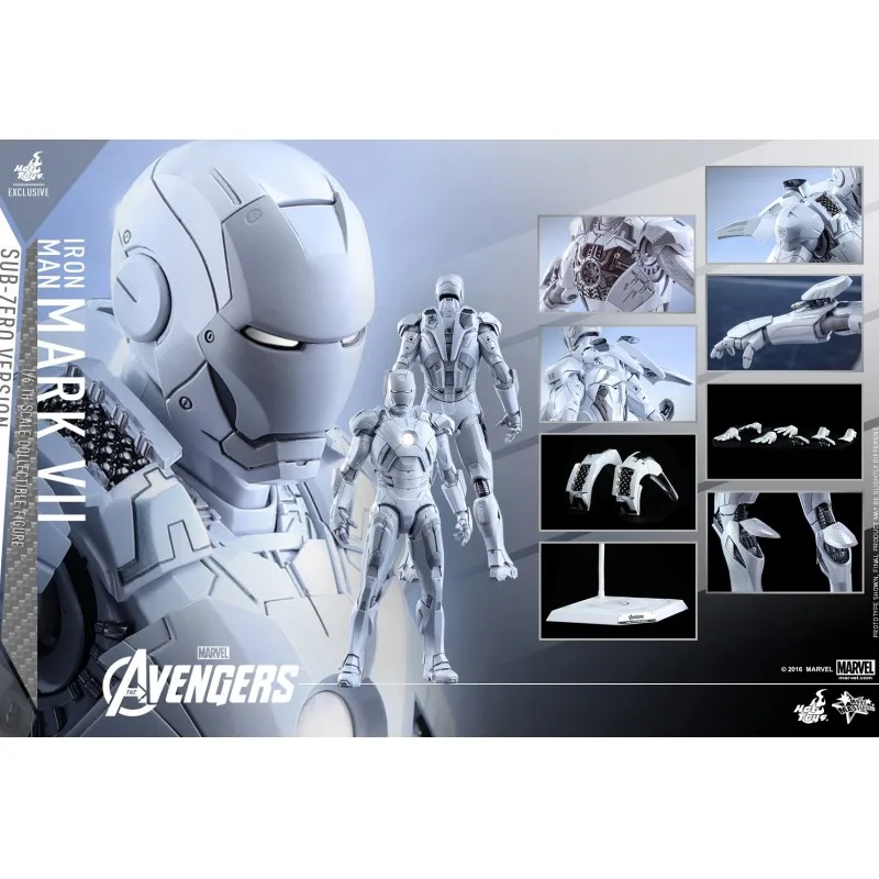 

Hottoys Ht Mms329 Zero Version Chocolate Iron Man Mk7 White Limited Edition Polar Edition Hobbies Collection Action Figure Model