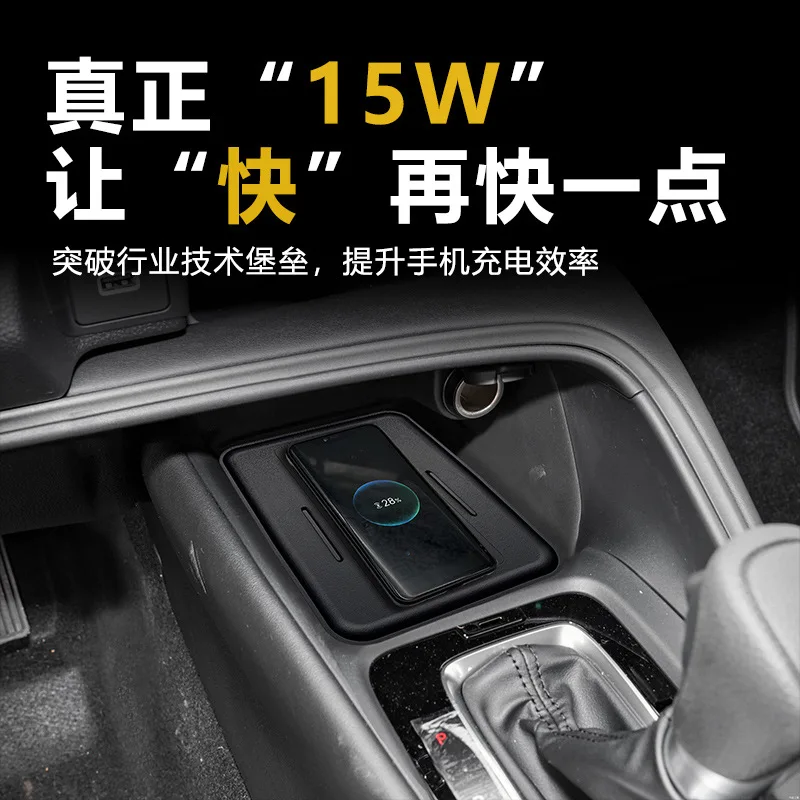For Honda HRV XRV Vezel 2025 2026 Car Wireless Charger Center Console 15W Smart Q-I Magnetic Fast Charging Pad Phone Holder