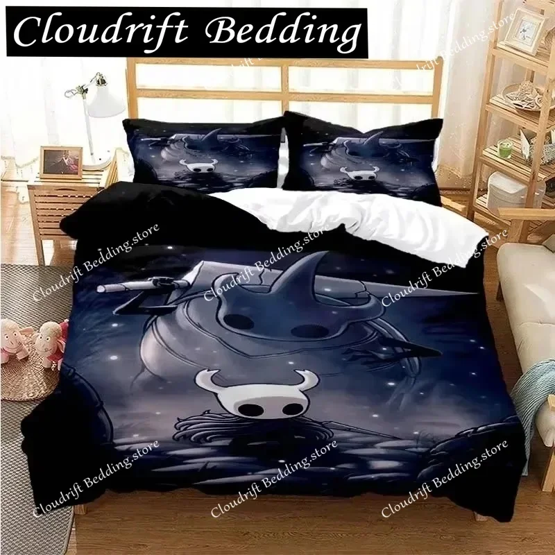 Hollow Knight Fashion Digital Printing Bedding Set Duvet Cover Comforter Bed Single Twin Full Queen Youth Girl Boys Gift026