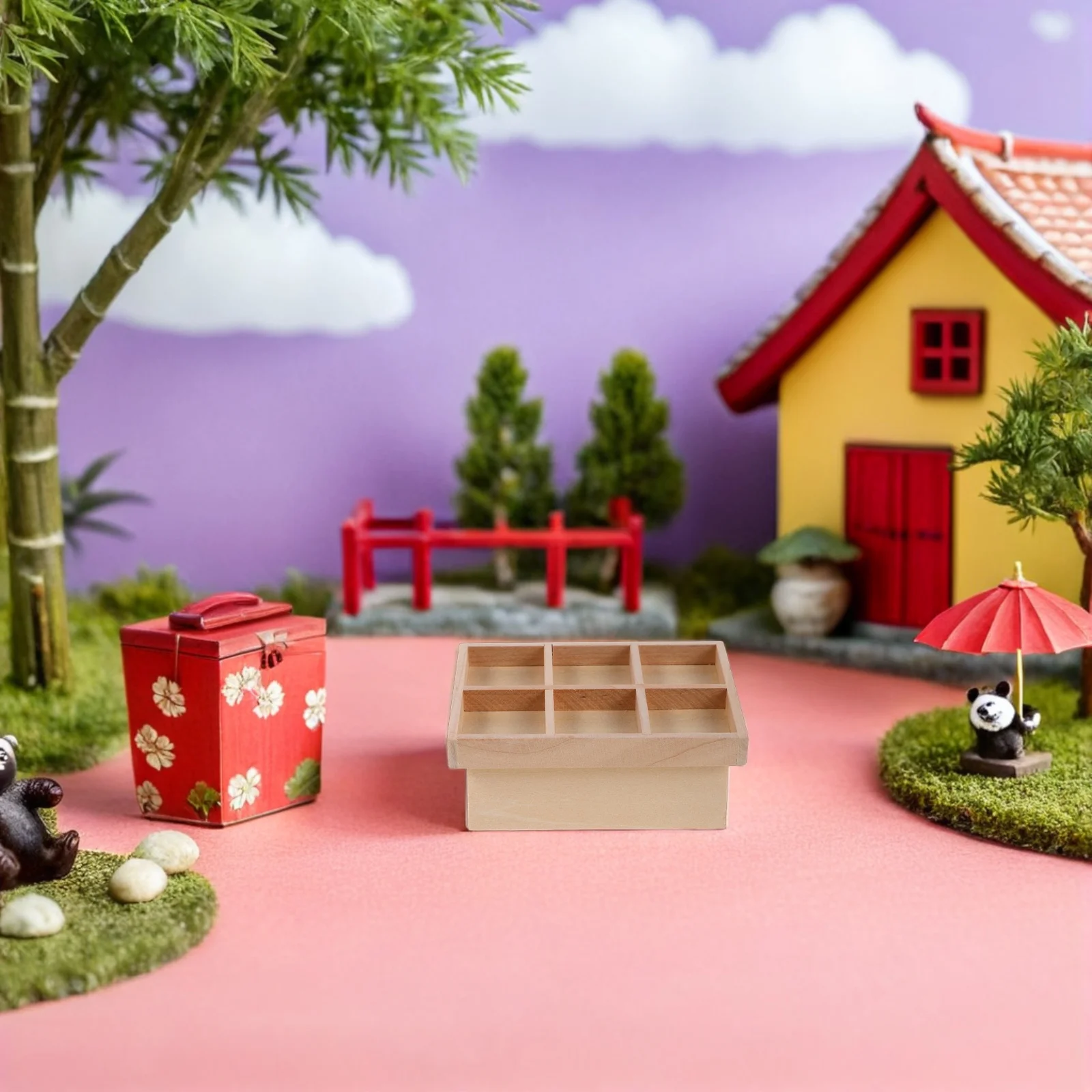 1 قطعة رف خضروات فواكه مصغر: رف عرض بقالة واقعي حامل طعام صغير بلاستيكي، ملحقات مطبخ بيت الدمى،