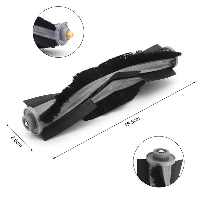 Piezas de Repuesto de cepillo principal, cepillo lateral, filtro HEPA Compatible con accesorios para aspiradoras T10 Turbo