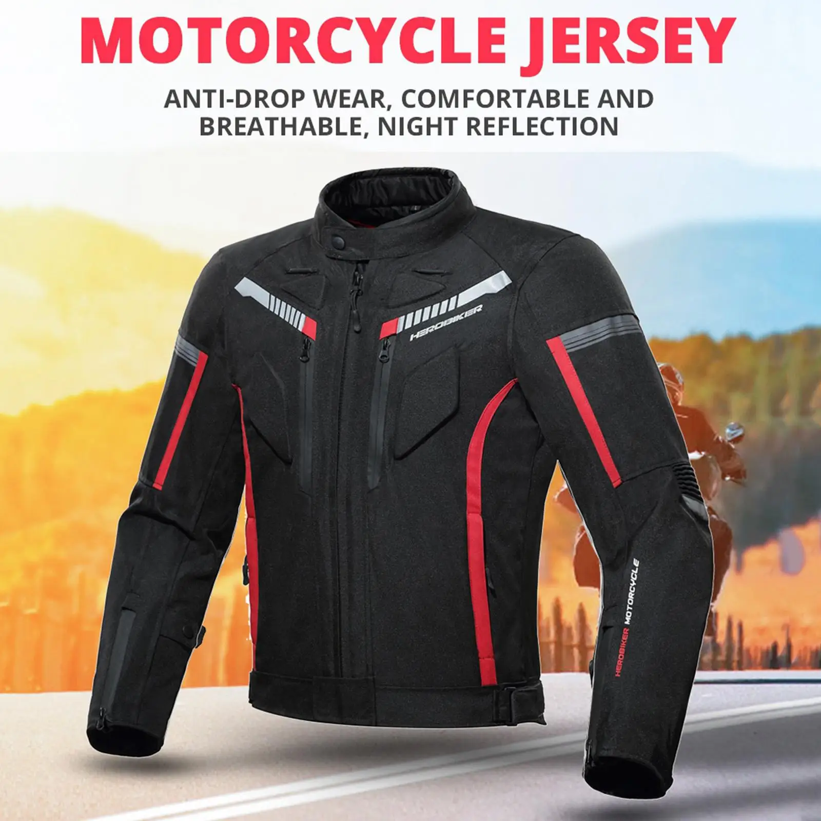 

Breathable ARMORED WATERPROOF Protective Gear 600D rcycle Jacket for Men rbike Biker Riding