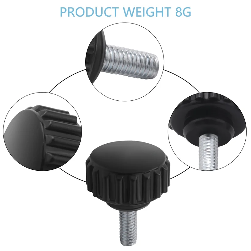 M4 x 10 мм Винт с круглой головкой на винтах с накатанной головкой Зажимная ручка 2 шт.