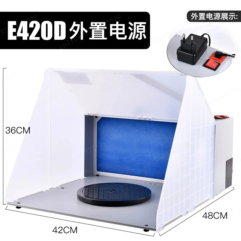 New 25W portable booth kit foldable extractor exhaust filter, suitable for model enthusiasts crafts 100-240V