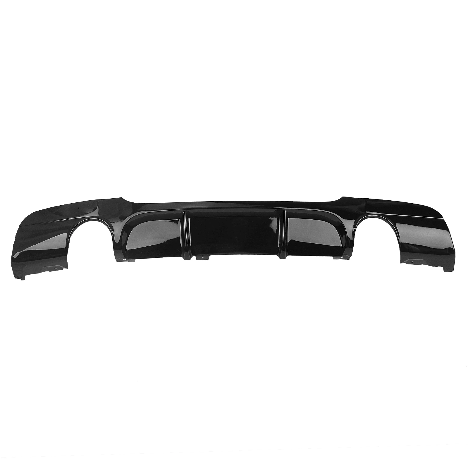 Gloss Black Car Rear Bumper Lip Boot Dual Exhaust Splitter Diffuser Spoiler Plate For BMW E90 E91 M Sport 2005-2012 - view 2