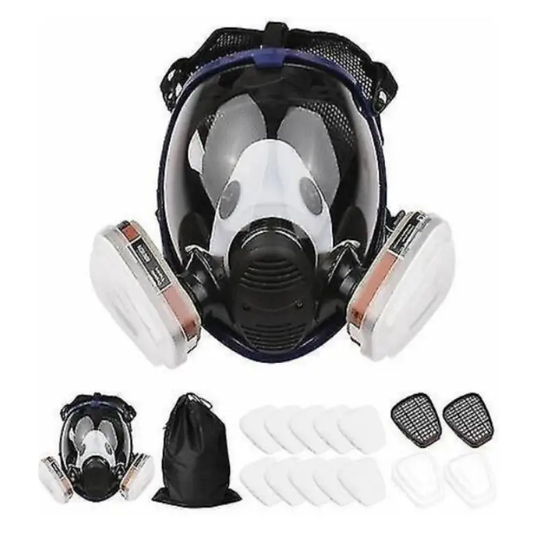 Chemical Gas Mask 6800 Dust Respirator Anti-Fog Full Face Mask Filter For Industrial Acid Gas, Welding Spray Paint Insecticide