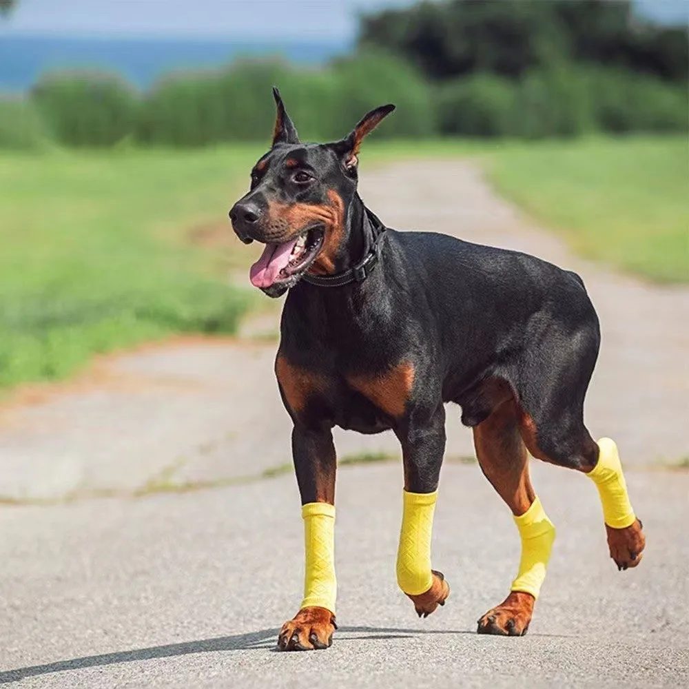 Puppy Leg Protector Warm Pet Elbow Protector Anti-dirty Comfortable Knitted Dog Leg Warmer Elastic Pet Socks Sports Sheath