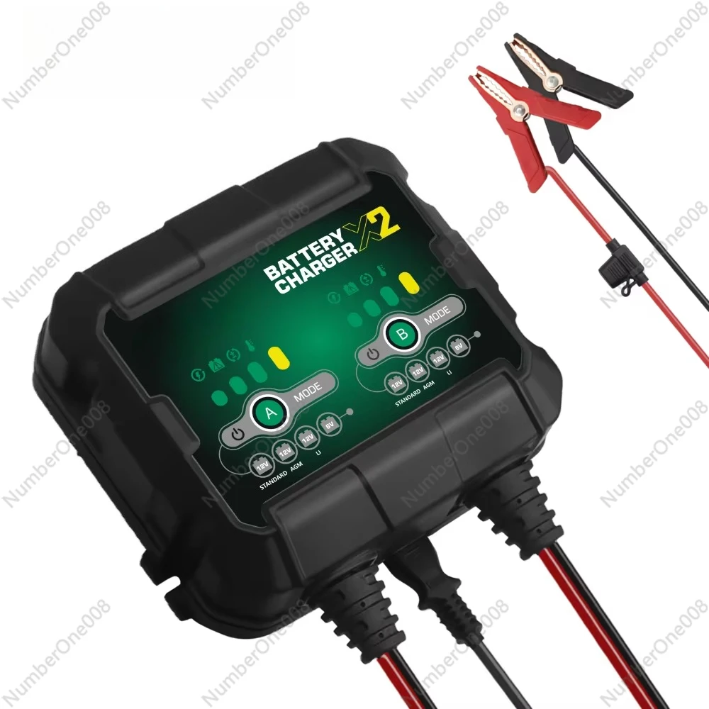 6V 12V Automatic Battery Charger Smart Car Maintainer with Pulse Repair for Motorcycle Automotive Lead Acid Batteries