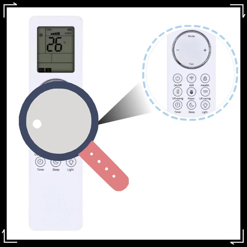

YBE1FB8 AC Remote Control Replacement Lost Damaged Controller Perfect Match for Home Appliance