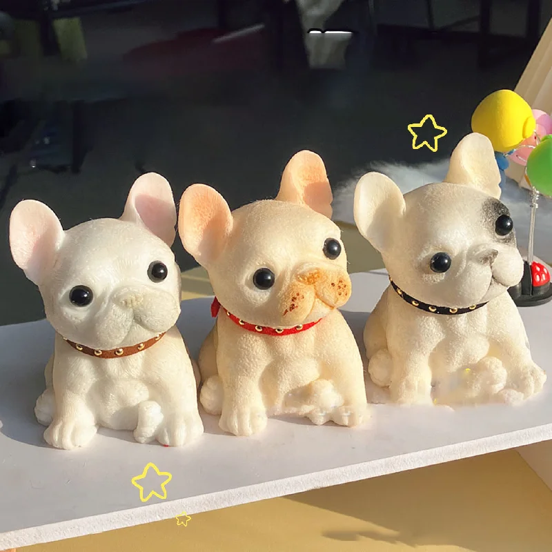 Taba Squishy mignon chiot Schnauzer chien de compagnie chien de combat français Teddy chien Bichon chien Fidgeting jouet enfants cadeau d'anniversaire ornements