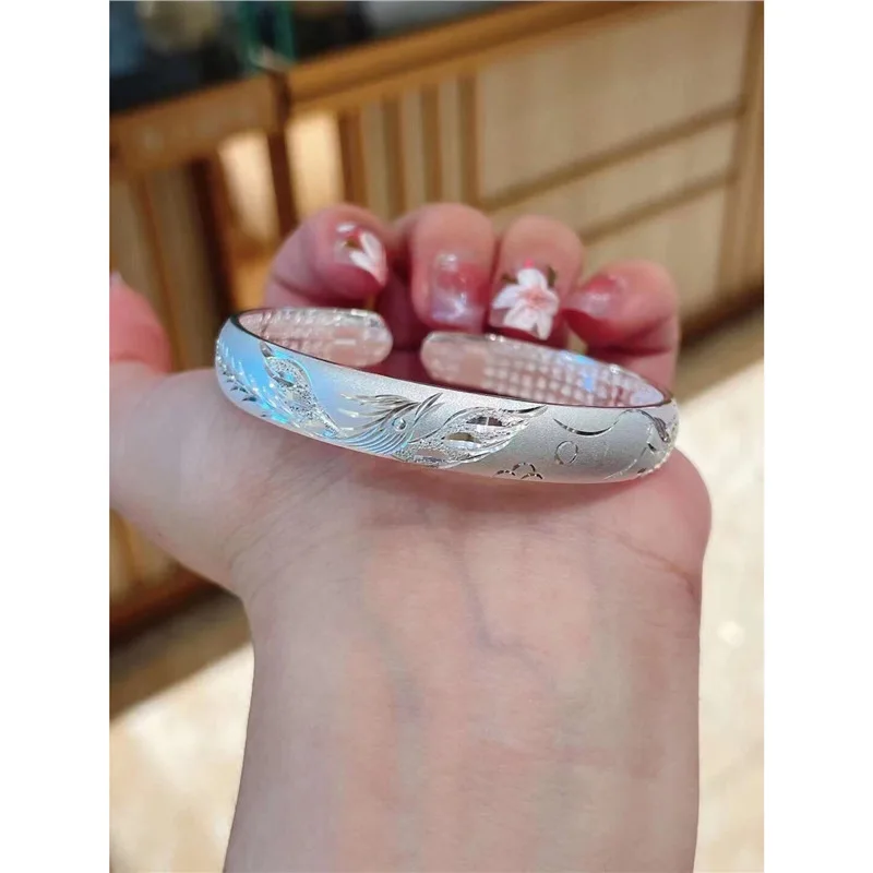 

9999 And Bracelet Women, Practical Solid Silver Bangle