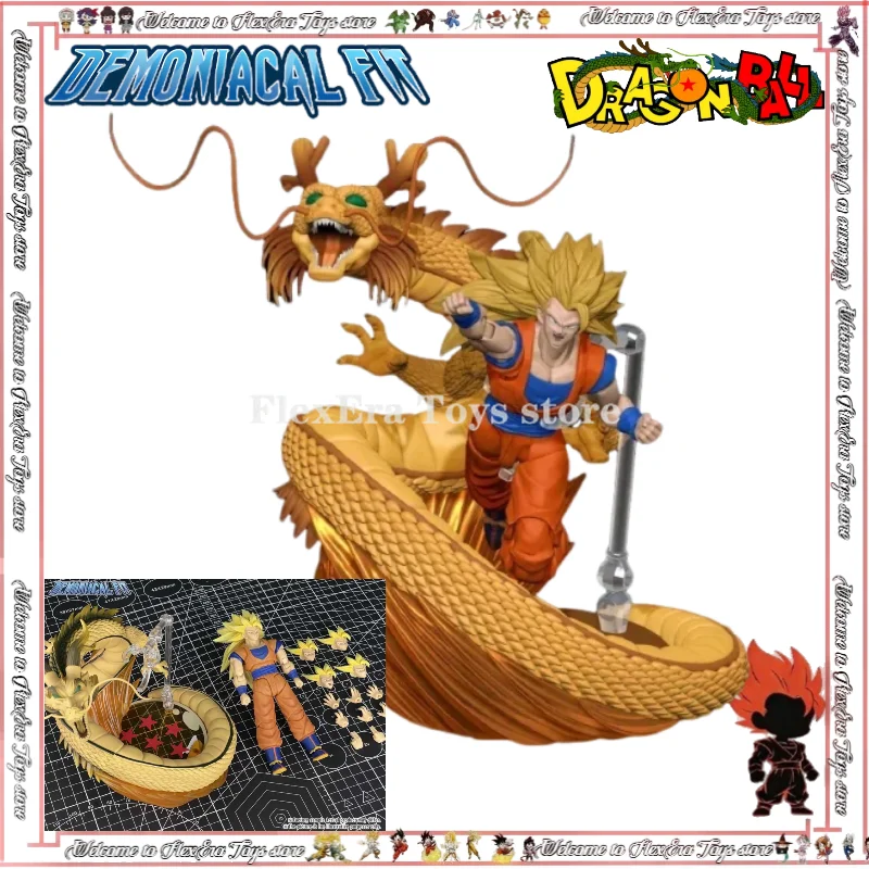 

【Предзаказ】Фигурка Demoniacal Fit SSJ3 Гоку из Dragon Ball Z SHF, Супер Сайян Гоку, модель Dragon Blaster, коллекционная фигурка